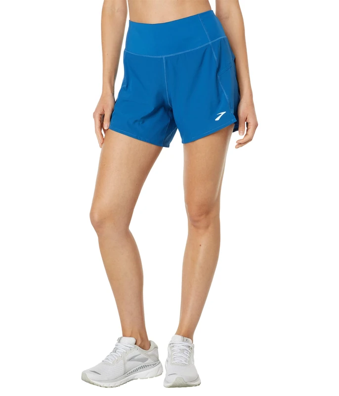 BROOKS 221464486 Chaser 5" 2-in-1 Short Shorts Women's Blue Size 20