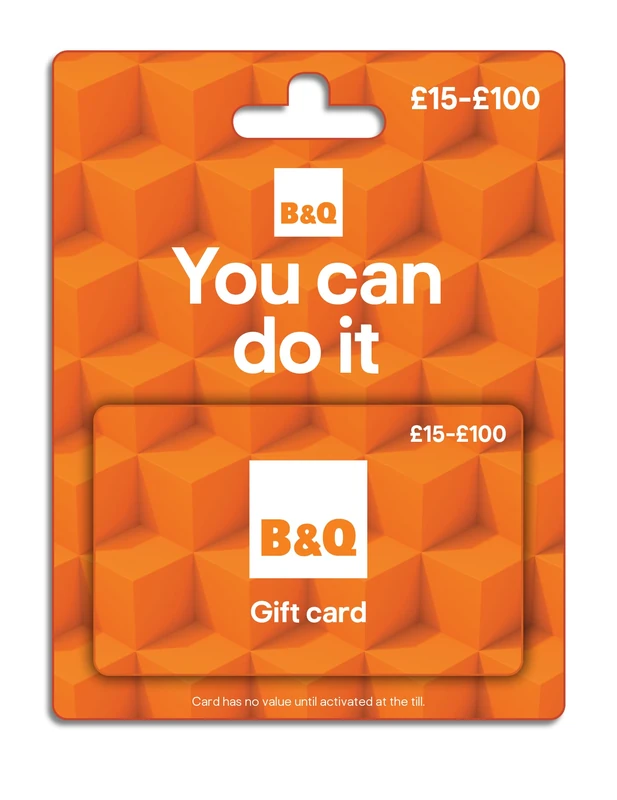 B&Q Gift Card (100GBP) - UK Redemption Only - Delivered by post