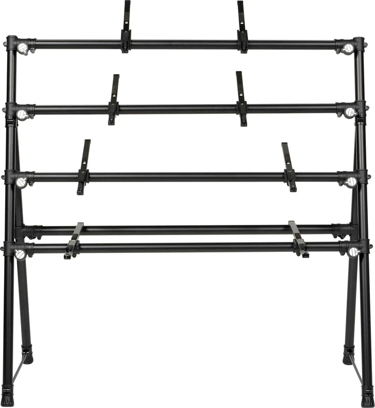 QUIK LOK - MKS4 Aluminium Multi Stand for 4 Keyboards, Black