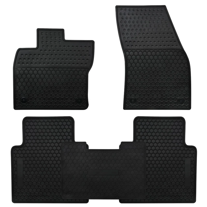 Megiteller Car Floor Mats Custom Fit for Volkswagen Tiguan 2018 2019 2020 2021 2022 2023 Odorless Washable Heavy Duty Rubber (All Weather) Floor Liners