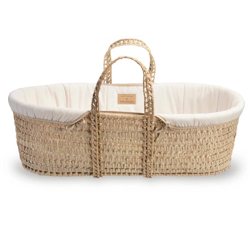 Clair de Lune Moses Basket, Natural Cream