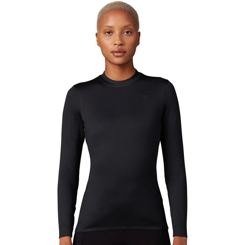 Fox Racing - Womens Tecbase Fire Ls Shirt,Black,M - Image 1