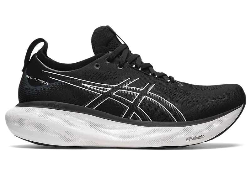 ASICS Nimbus 25 Road Running Shoe for Man Black 6 UK