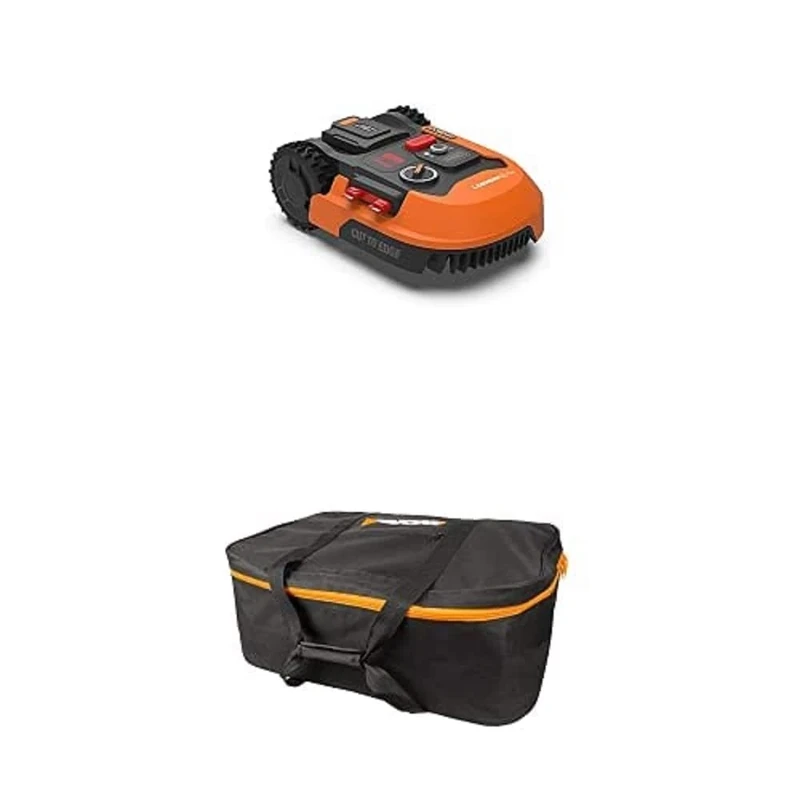WORX Landroid M500+ WR165E Robot Lawn Mower for medium gardens up to 500m2 + WORX WA0197 Landroid Robot Mower Storage Bag