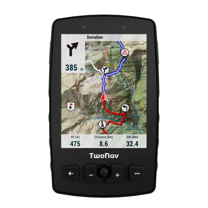 GPS Adventure 2 Plus – Trekking Mountaineering/Joystick/Display 3.7 inches/Battery life 36 hours + Removable battery/Memory 32 GB + MicroSD slot/SIM card/Topographic map + Roads included