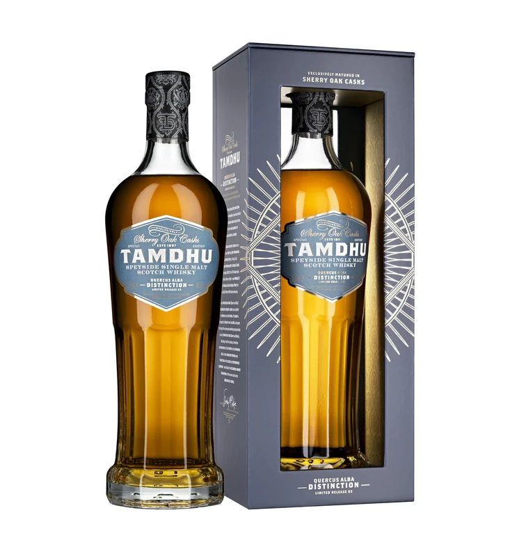 Tamdhu Quercus Alba Distinction Release 3 | 70cl 48% ABV | Speyside Single Malt Scotch Whisky | Matured in American Sherry Oak Casks | Ideal for Gifting and Collecting