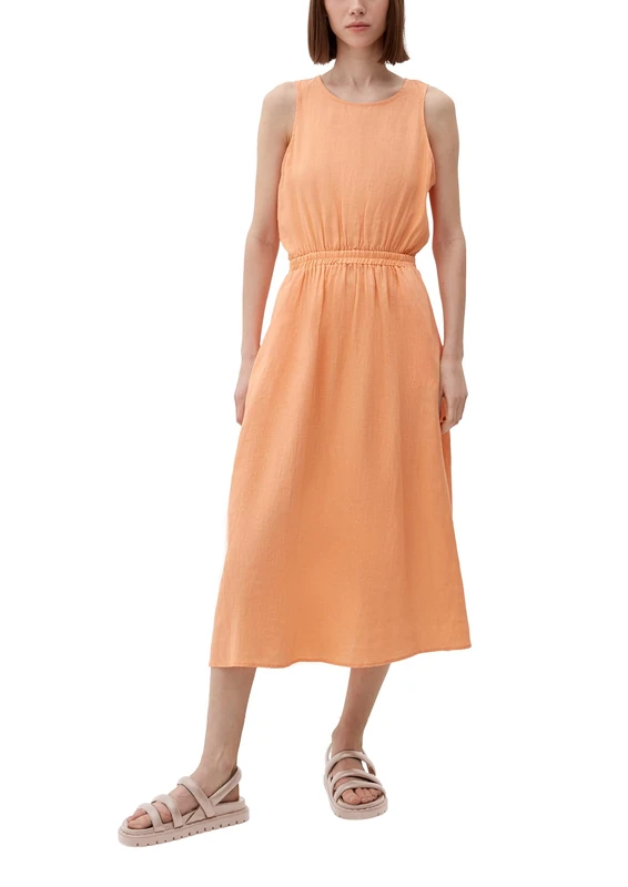 s.Oliver Women's 2131878 Dress, midi, Orange 2115, 12