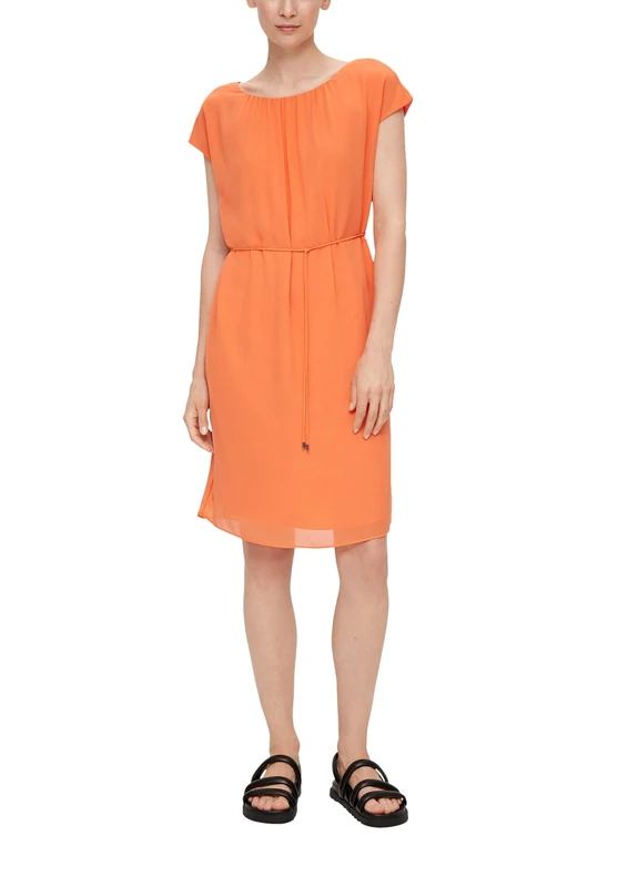 s.Oliver BLACK LABEL Women's 2134525 Dress Short, Orange 2333, 16
