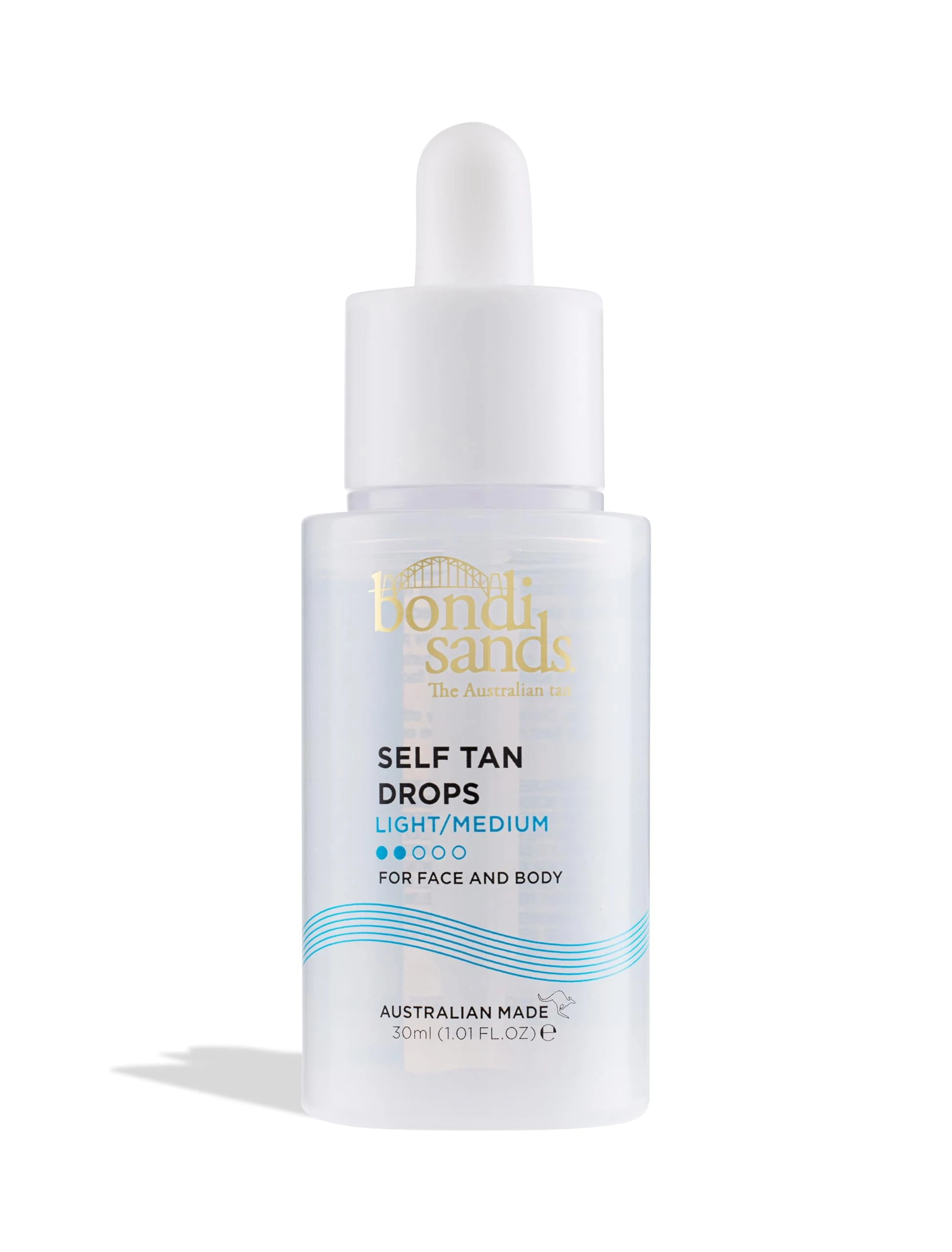 Bondi Sands Self Tan Drops - Light/Medium 30mL | Customisable Glow | Suitable for Sensitive Skin | Vegan + Cruelty Free|30ml/1.01 FL OZ