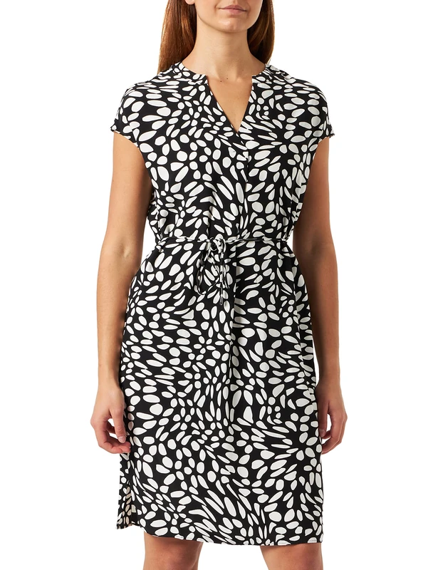 s.Oliver BLACK LABEL Women's 2132041 Dress, Black 99a0, 18