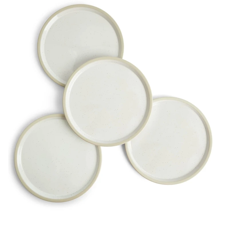 Royal Doulton Urban Dining Plate/Lid 25.5cm/10in White Set of 4