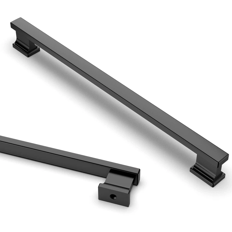 Asidrama 6 Pack 11.3 Inch(288mm) Matte Black Kitchen Cabinet Handles, Cabinet Pulls Kitchen Cabinet Hardware for Cupboard Drawer Handles Dresser Pulls