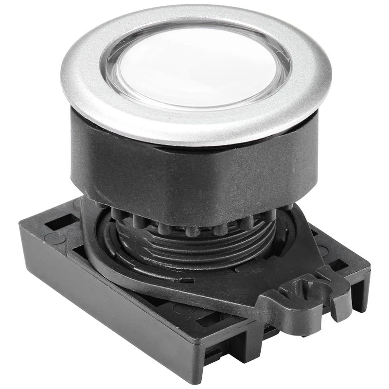 TRU Components TC-10343980 S3PFU-P3W Push Button White (Transparent)