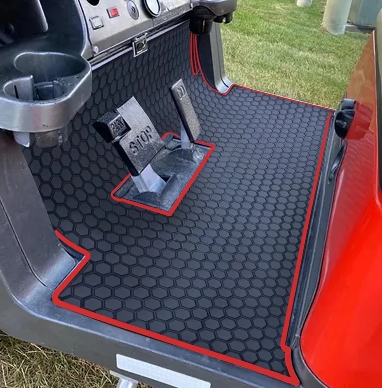 Matericuo Golf Cart Floor Liner Mat Full Coverage Custom Fit for 2 and 2+2 Club Car Models Precedent 2004-2022/Onward & Tempo (2017-2022)/Villager & V4L (2019-2022 Blue - Image 1