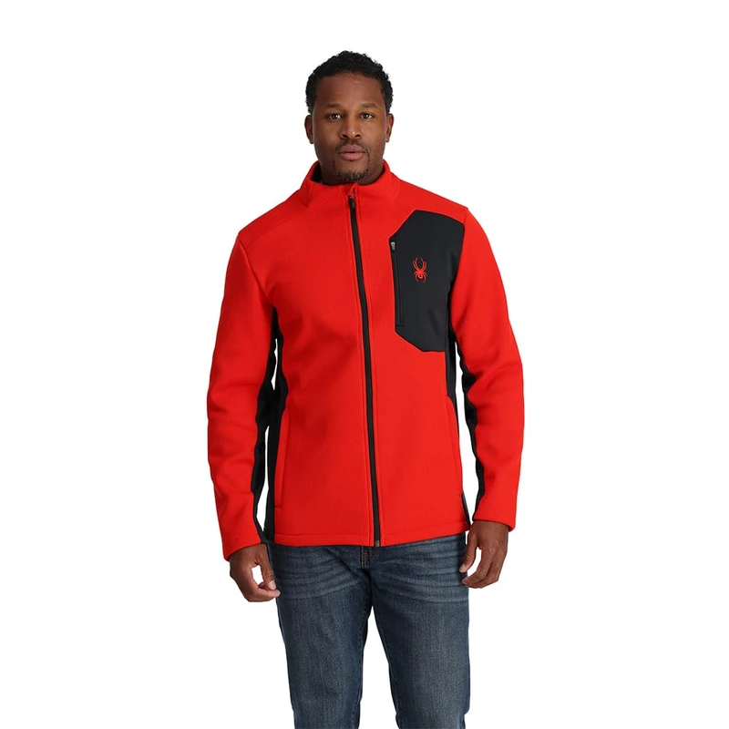 Spyder Men's Bandit Fleece Jacket, Volcano, L