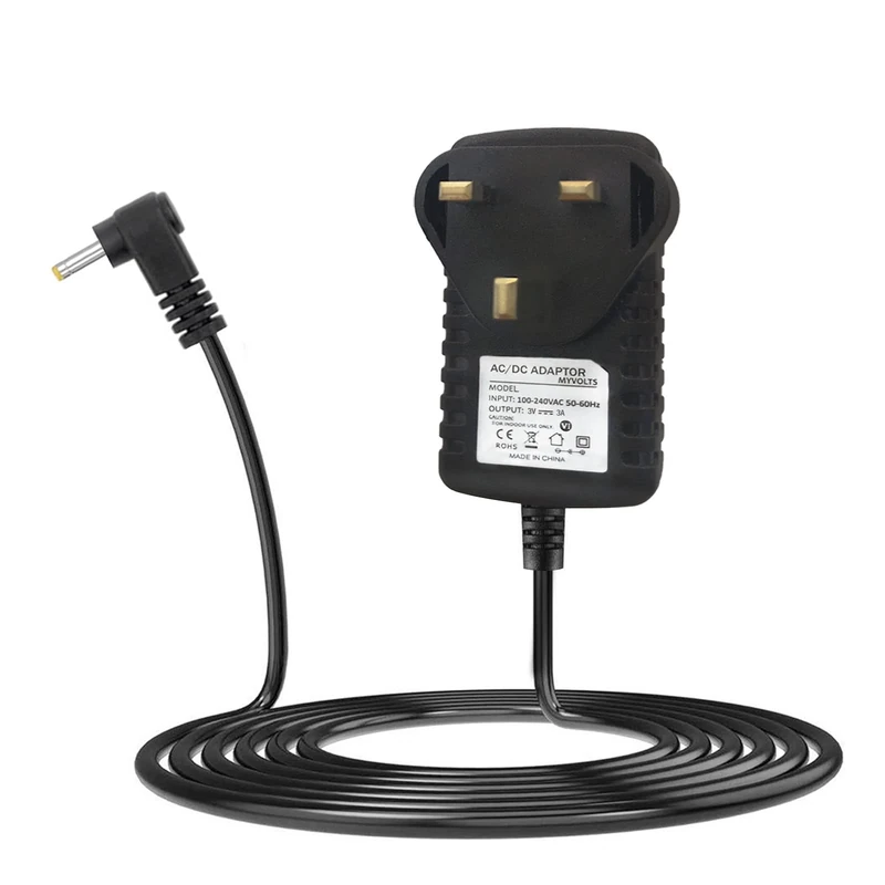 myVolts 3V power supply adaptor compatible with Sony MZ-N710, MZ-N900, MZ-N910 Minidisc player - UK plug