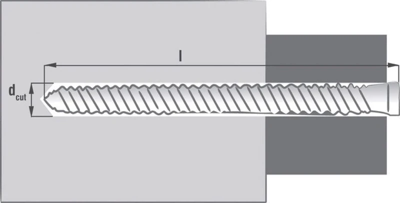 RX150 Box of 50 Direct Fix Screws RX 7.5 x 150 mm - Thin Round Head - Hexagonal Socket - Image 1
