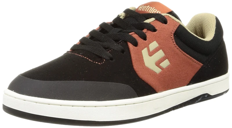Etnies Men's Jameson 2 ECO Skate Shoe, Black/TAN/Orange, 8.5 UK