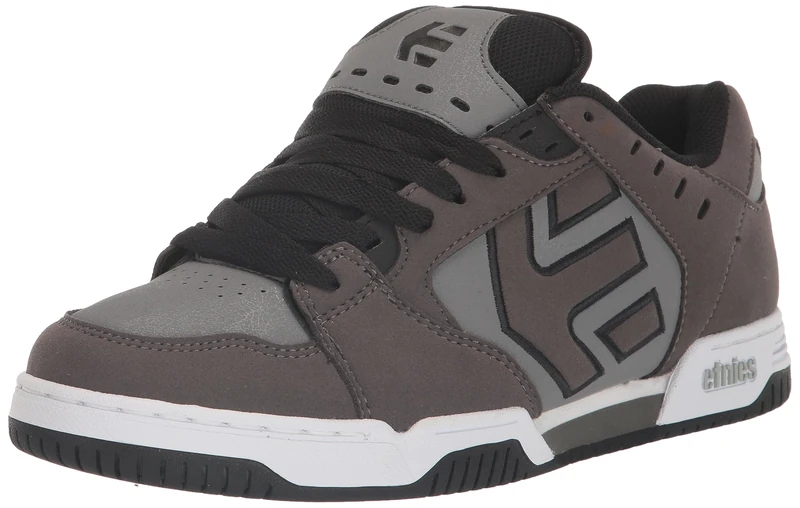 Etnies Men's Faze Skate Shoe, Grey/Black, 5 UK