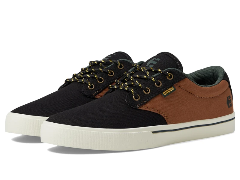 Etnies Men's Jameson 2 ECO Skate Shoe, Black/TAN/Orange, 6.5 UK