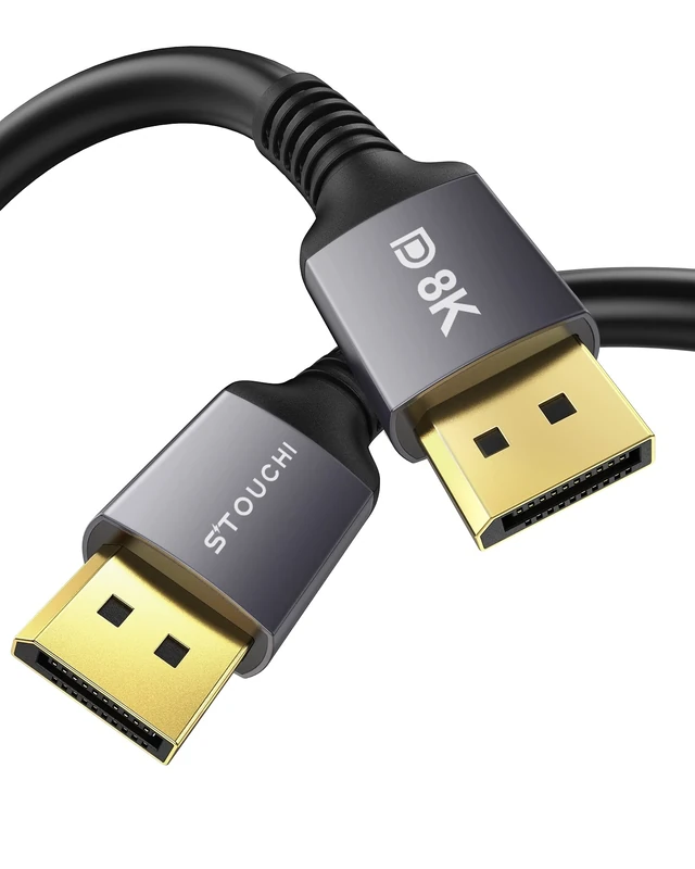 Stouchi DisplayPort Cable 1.4 7M CL3 in-Wall Rated DP1.4 Cable 8K@60Hz HBR3 4K@60Hz/144Hz/120Hz 5K@60Hz 2K@165Hz/240Hz Support FreeSync G-Sync HDR10 Display Port for Gaming Monitor