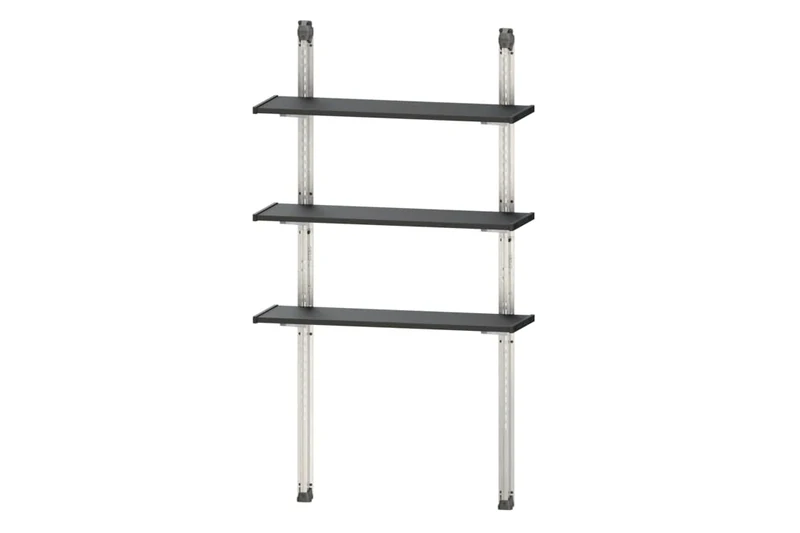 Keter, Shed Shelving Kit, adjustable steel-reinforced shelves with galvanized brackets for extra strength, space-saving design compatible with Cortina, Newton, Artisan, Oakland and Premier Sheds