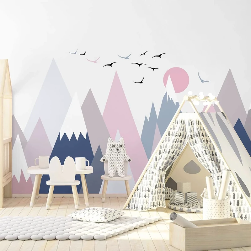 Ambiance Sticker Children's Stickers Scandinavian Mountains Ilonka 120 x 180 cm