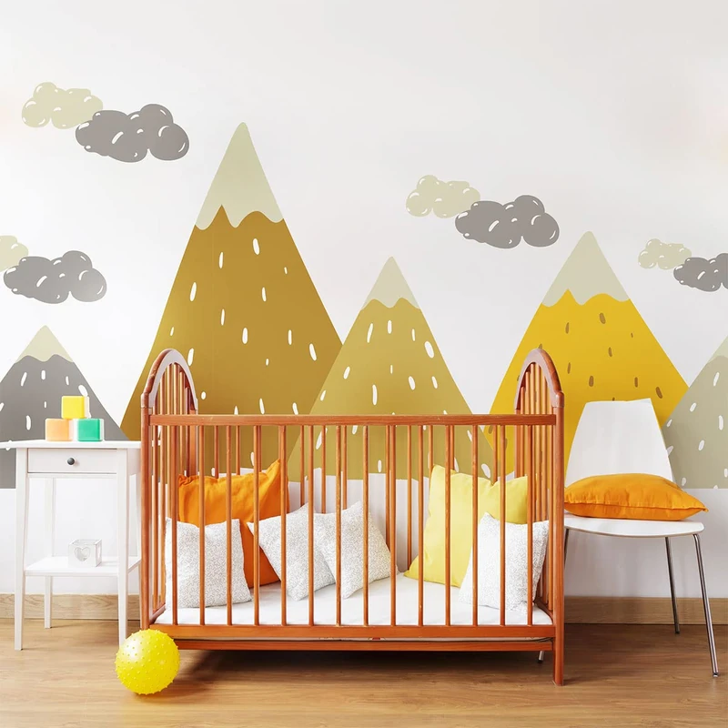 Ambiance Sticker Children's Wall Sticker for Baby Room Decoration - Giant Adhesive Wall Sticker | Gopika - H100 x L150 cm