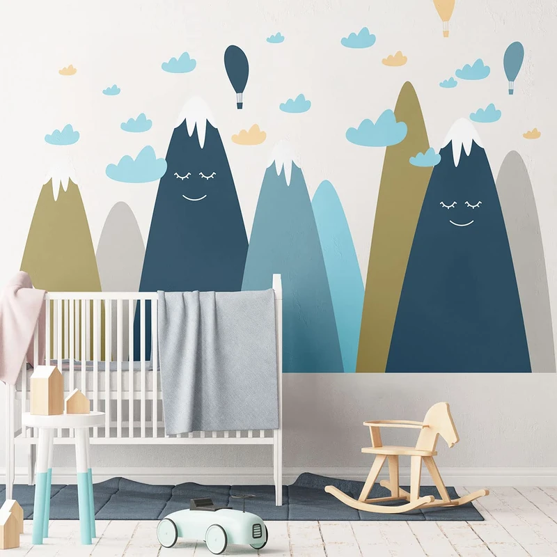 Ambiance Sticker Children's Stickers Scandinavian Mountains Devika 100 x 150 cm