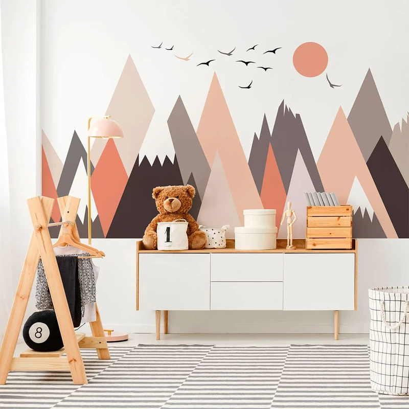 Ambiance Sticker Children's Wall Sticker for Baby Room Decoration - Giant Adhesive Wall Sticker | Fransika - H110 x L165 cm