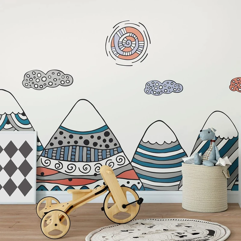 Ambiance Sticker Children's Wall Sticker for Baby Room Decoration - Giant Adhesive Wall Sticker | Aranka - H110 x L165 cm