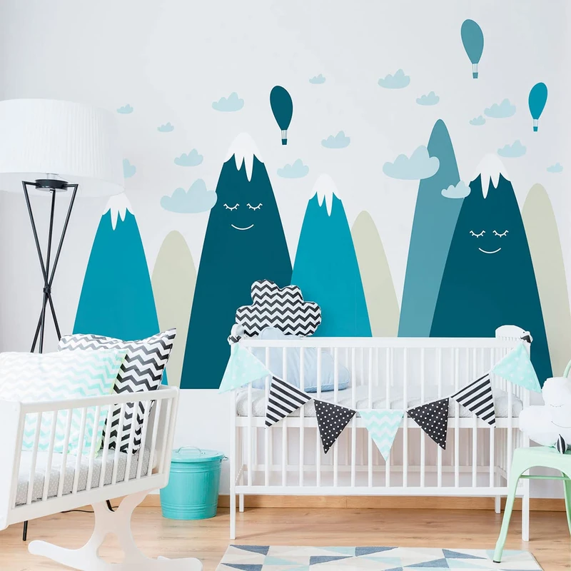 Ambiance Sticker Children's Wall Sticker for Baby Room Decoration - Giant Adhesive Wall Sticker | Amaka - H120 x L180 cm
