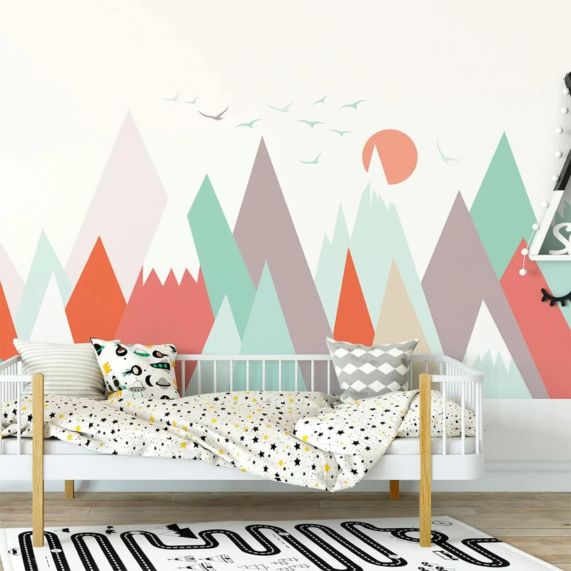 Ambiance Sticker Melanika Children's Wall Sticker - Giant Adhesive Wall Sticker - H100 x L150 cm - Image 1