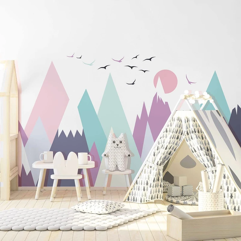 Ambiance Sticker Children's Wall Sticker for Baby Room Decoration - Giant Adhesive Wall Sticker | Clarinka - H100 x L150 cm