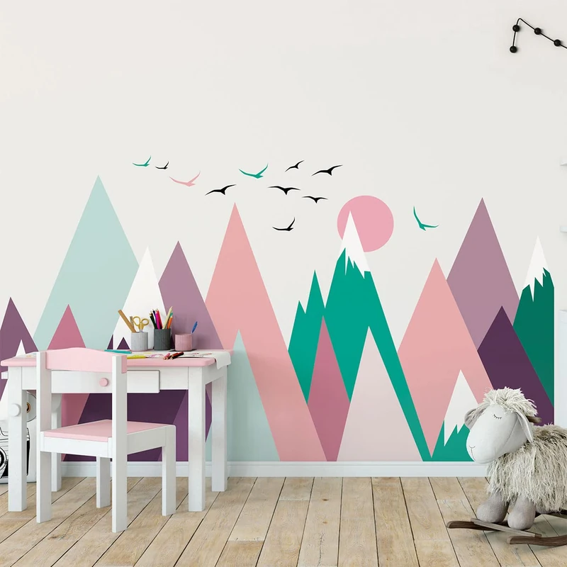 Ambiance Sticker Anielka Children's Wall Sticker Baby Room Decoration - Giant Adhesive Wall Sticker - H120 x L180 cm