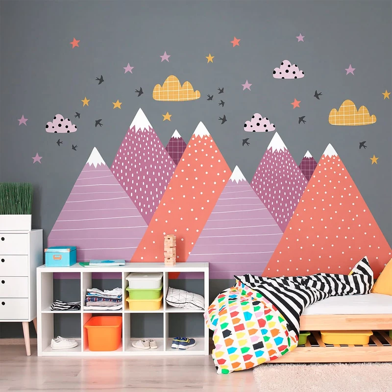 Ambiance Sticker Jumanka Children's Wall Sticker - Giant Adhesive Wall Sticker - H120 x L180 cm