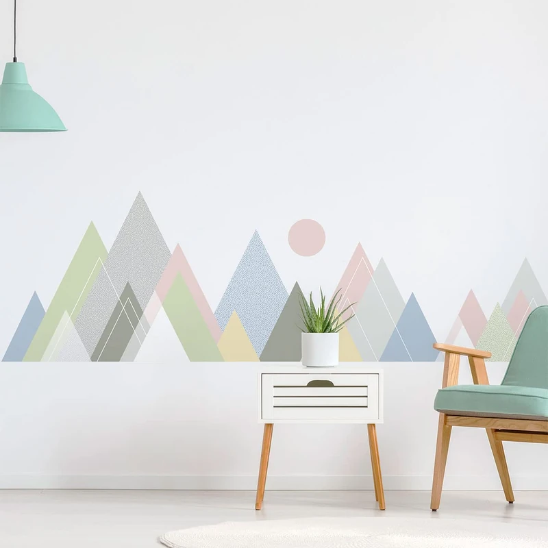 Ambiance Sticker Children's Wall Sticker for Baby Room Decoration - Giant Adhesive Wall Sticker | Jura - H110 x L165 cm