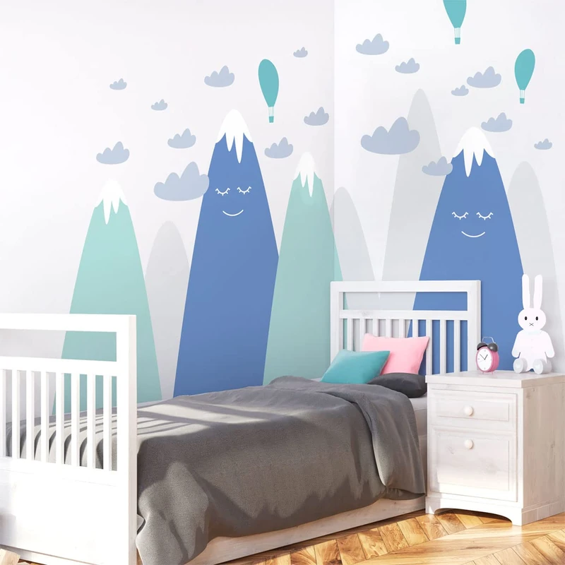 Ambiance Sticker Children's Wall Sticker for Baby Room Decoration - Giant Adhesive Wall Sticker | Haruka - H100 x L150 cm