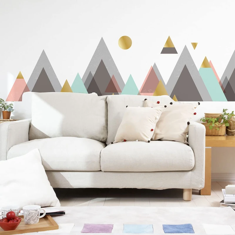 Wall Stickers – Bedroom Living Room – Giant Wall Sticker Scandinavian Mountains Cordoba – 120 x 180 cm