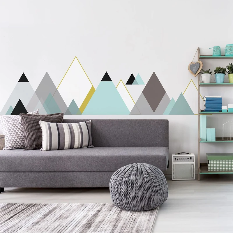 Matra Wall Stickers for Living Room Bedroom 100 x 150 cm Giant Scandinavian Mountains