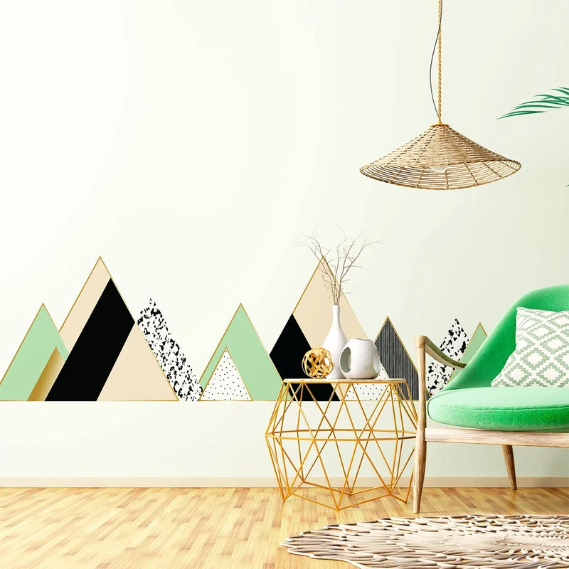 Imatong Giant Scandinavian Mountains Wall Sticker Living Room Bedroom Decoration 100 x 150 cm - Image 1