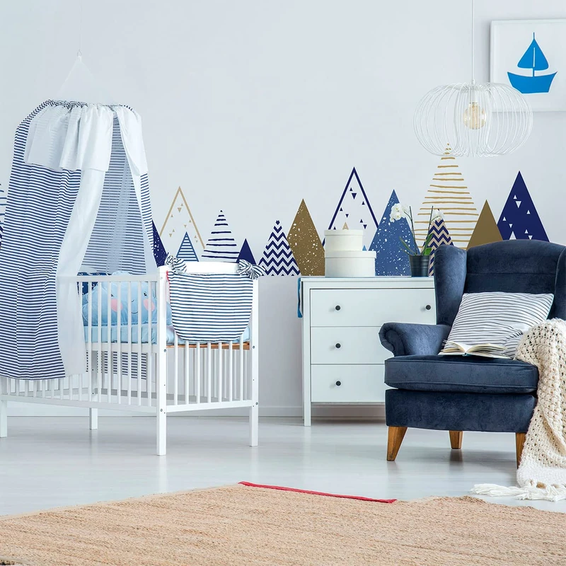 Ambiance-sticker Wall Sticker, Polyvinyl Chloride, Rimka, H70 x L115 cm