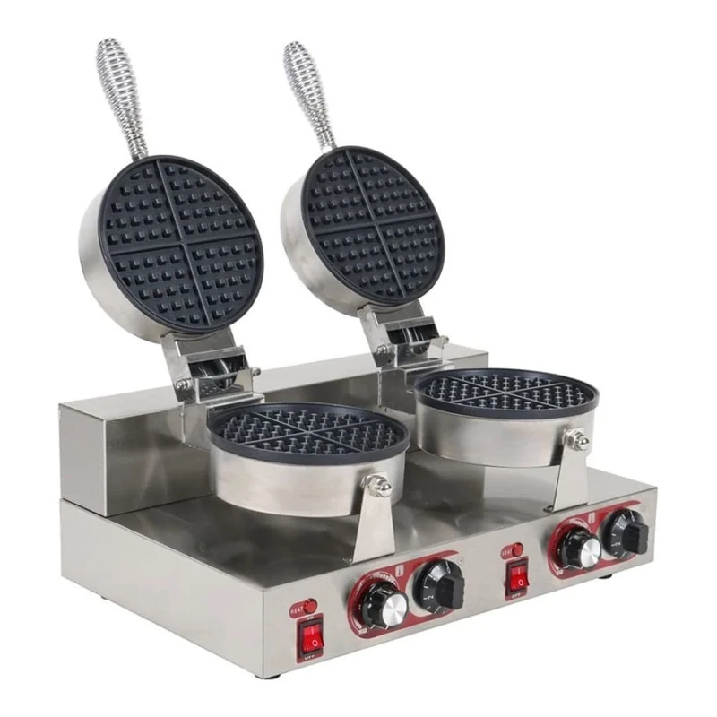 Stalwart DA-MLP02 Commercial Waffle Maker Double Round