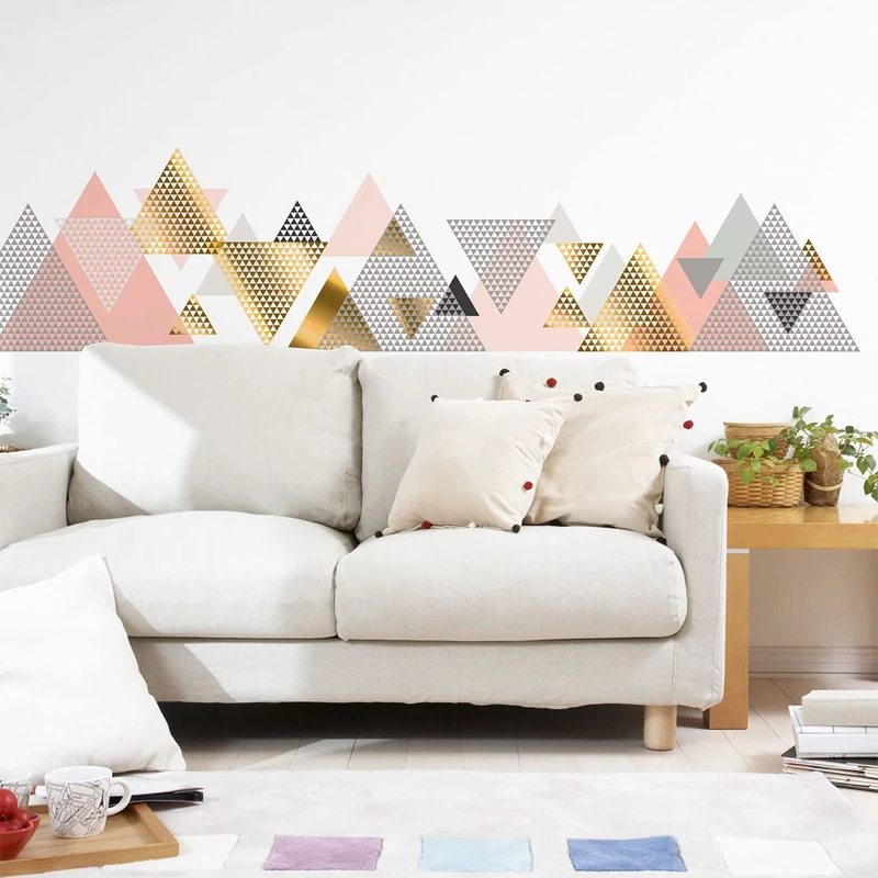 Wall Stickers for Living Room Bedroom 110 x 165 cm Giant Scandinavian Mountains - Image 1