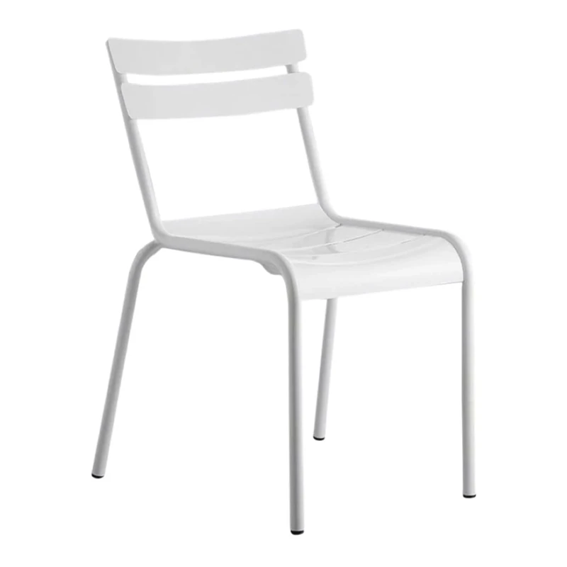 Stalwart DA-GS60859W Bistro Side Chair Aluminium Indoors Outdoors White