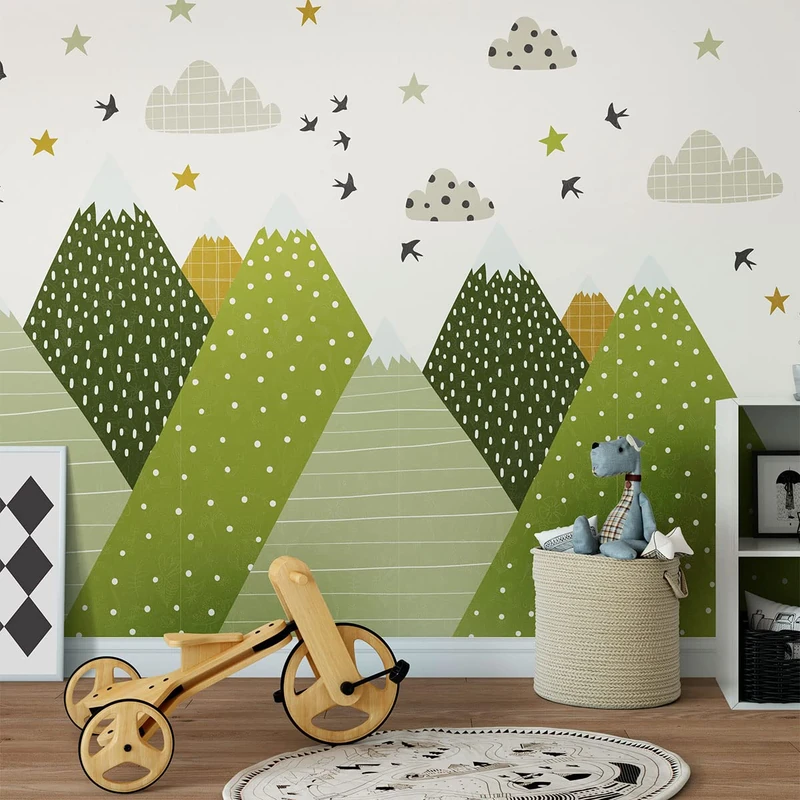 Ambiance Sticker Children's Wall Sticker for Baby Room Decoration - Giant Adhesive Wall Sticker | Helka - H110 x L165 cm