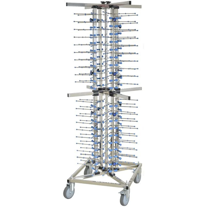 Stalwart DA-WHX1350 Commercial Plate Trolley Stainless Steel 80 Plates 600x575x1760mm