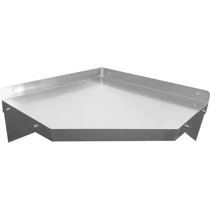 Stalwart DA-WSCN6030 Wall Shelf Corner Unit Stainless Steel 600x600x250mm