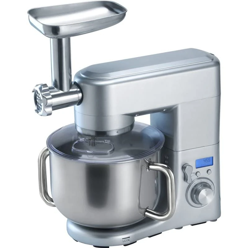 Stalwart DA-SM2088G Professional Countertop Planetary Mixer 10 litres with Meat Grinder Sausage Pasta Maker 1.5kW Stainless Steel