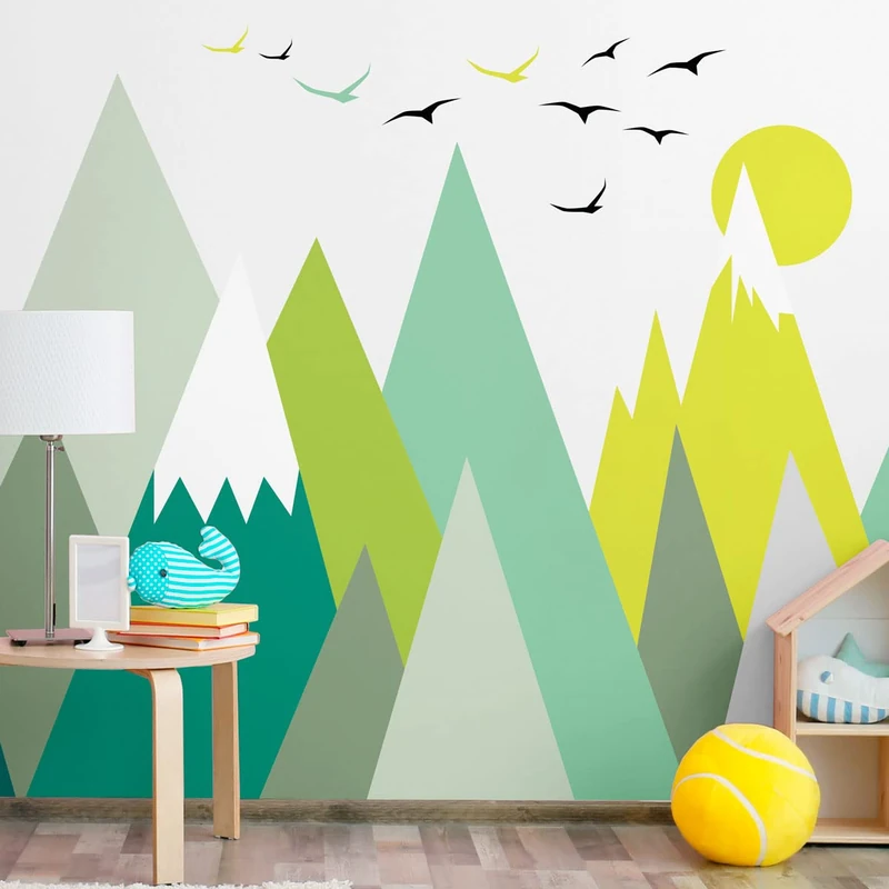 Ambiance Sticker Children's Wall Sticker for Baby Room Decoration - Giant Adhesive Wall Sticker | Lincika - H120 x L180 cm